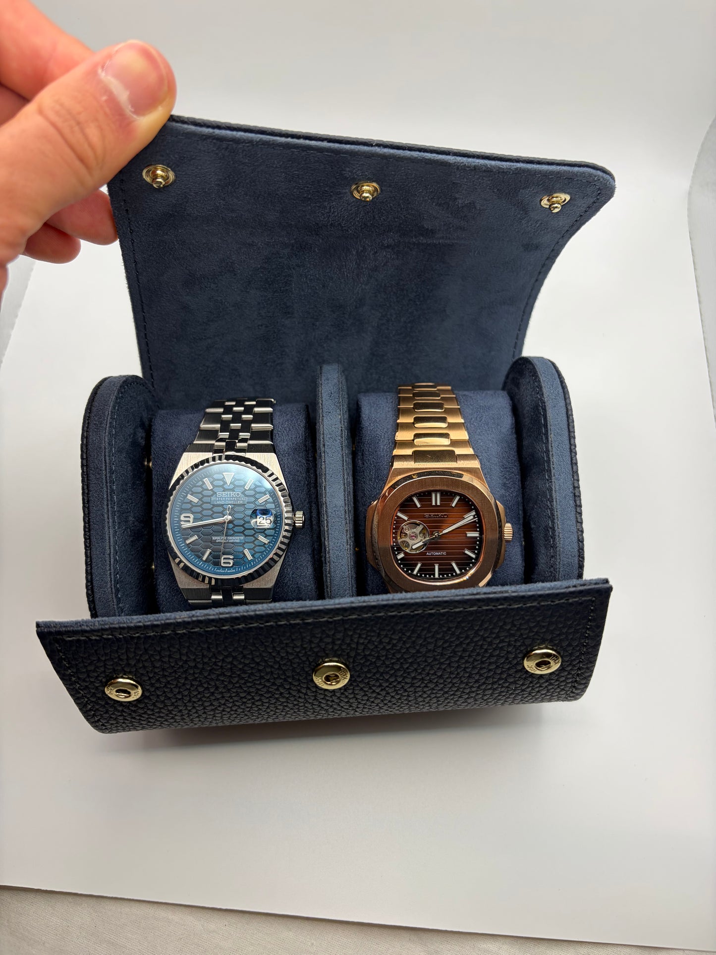Coffret à montre en cuir pour voyage
