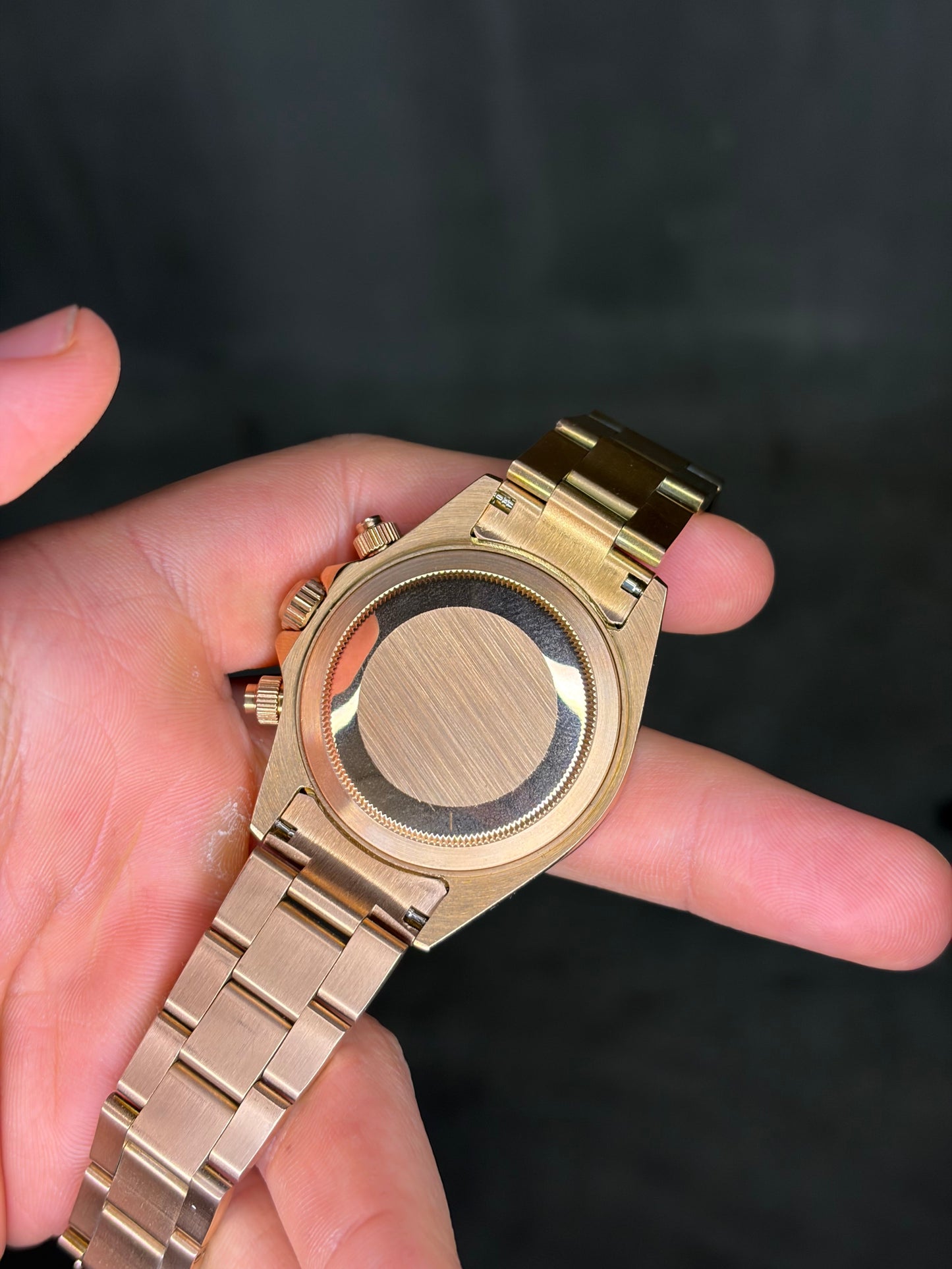 Rose Gold and Brown Arabic Dial Daytona - Seiko Mod