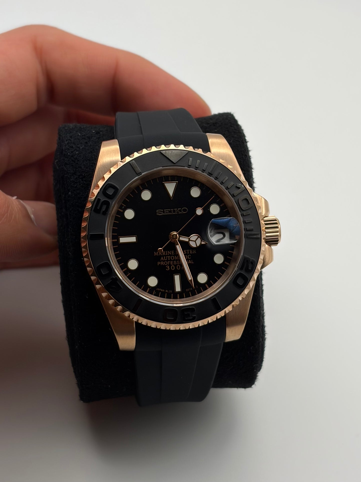 Yacht Master rose gold oysterflex - Seiko Mod