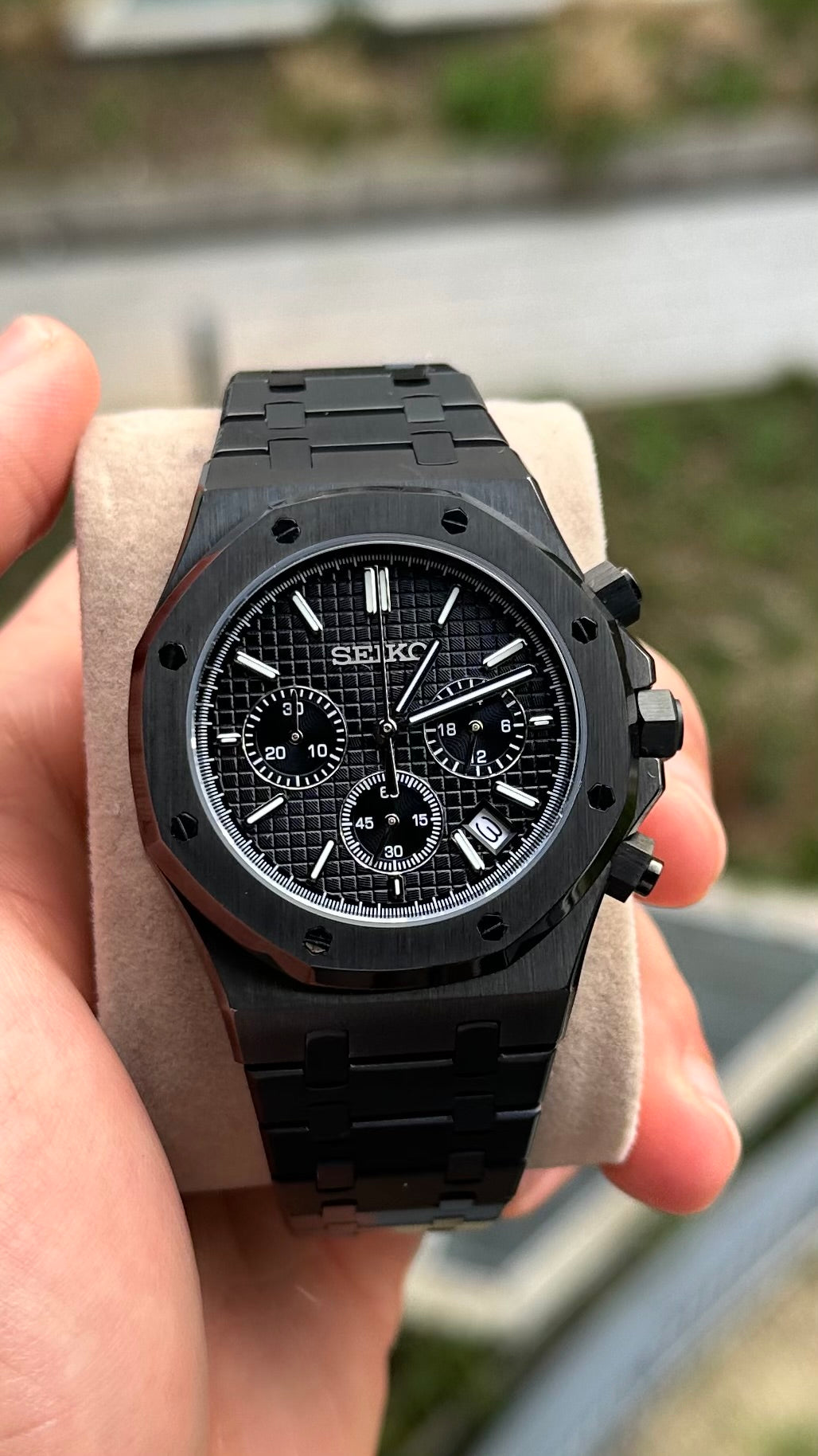 Black Royal Oak Chronograph - Seiko Mod