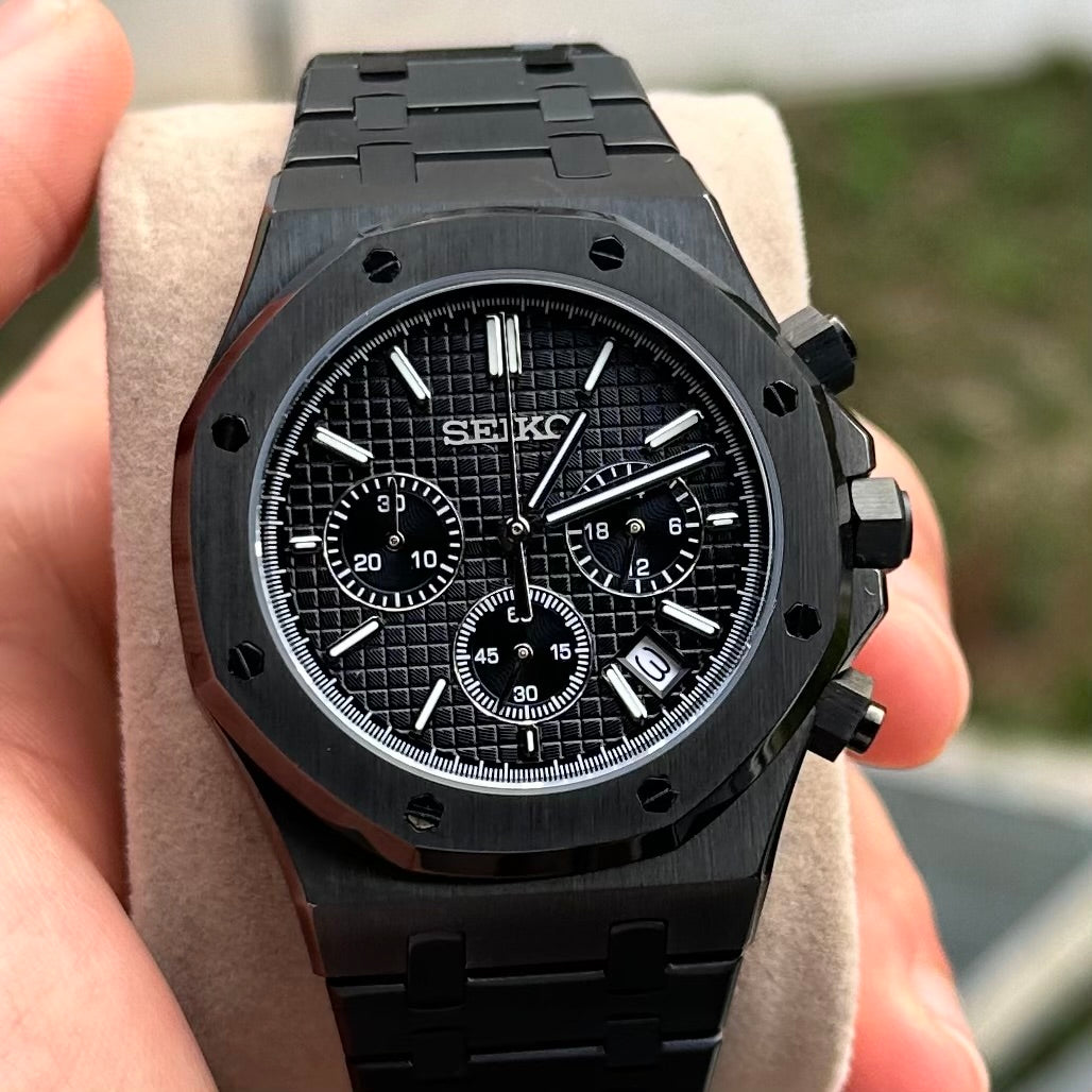 Black Royal Oak Chronograph - Seiko Mod