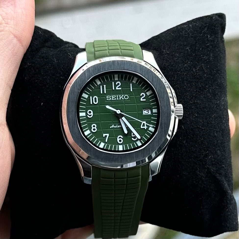 Forest Green Aquanaut - Seiko Mod