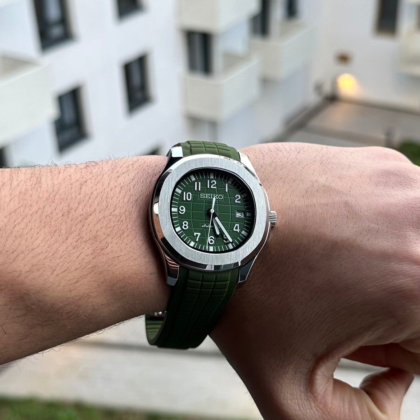 Forest Green Aquanaut - Seiko Mod