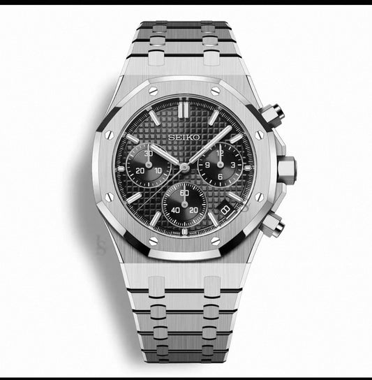 Royal Oak Black Chronograph - Seiko Mod