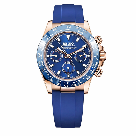 Daytona Blue & Yellow Gold - Seiko Mod