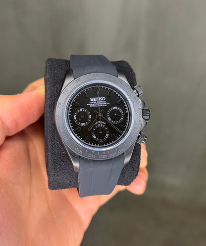 Full Black Oysterflex Daytona - Seiko Mod