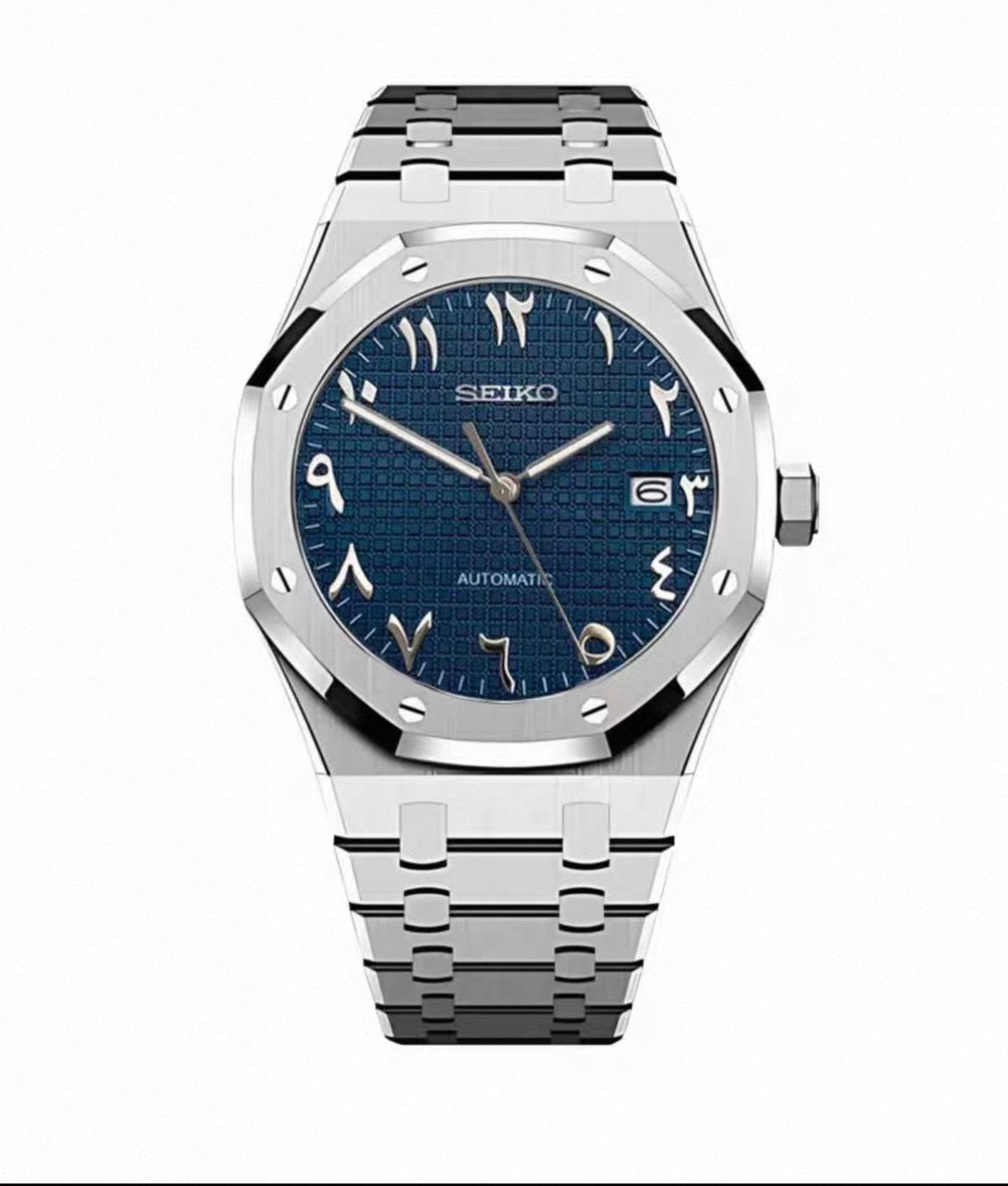 Royal Oak Blue Arabic Numerals- Seiko Mod