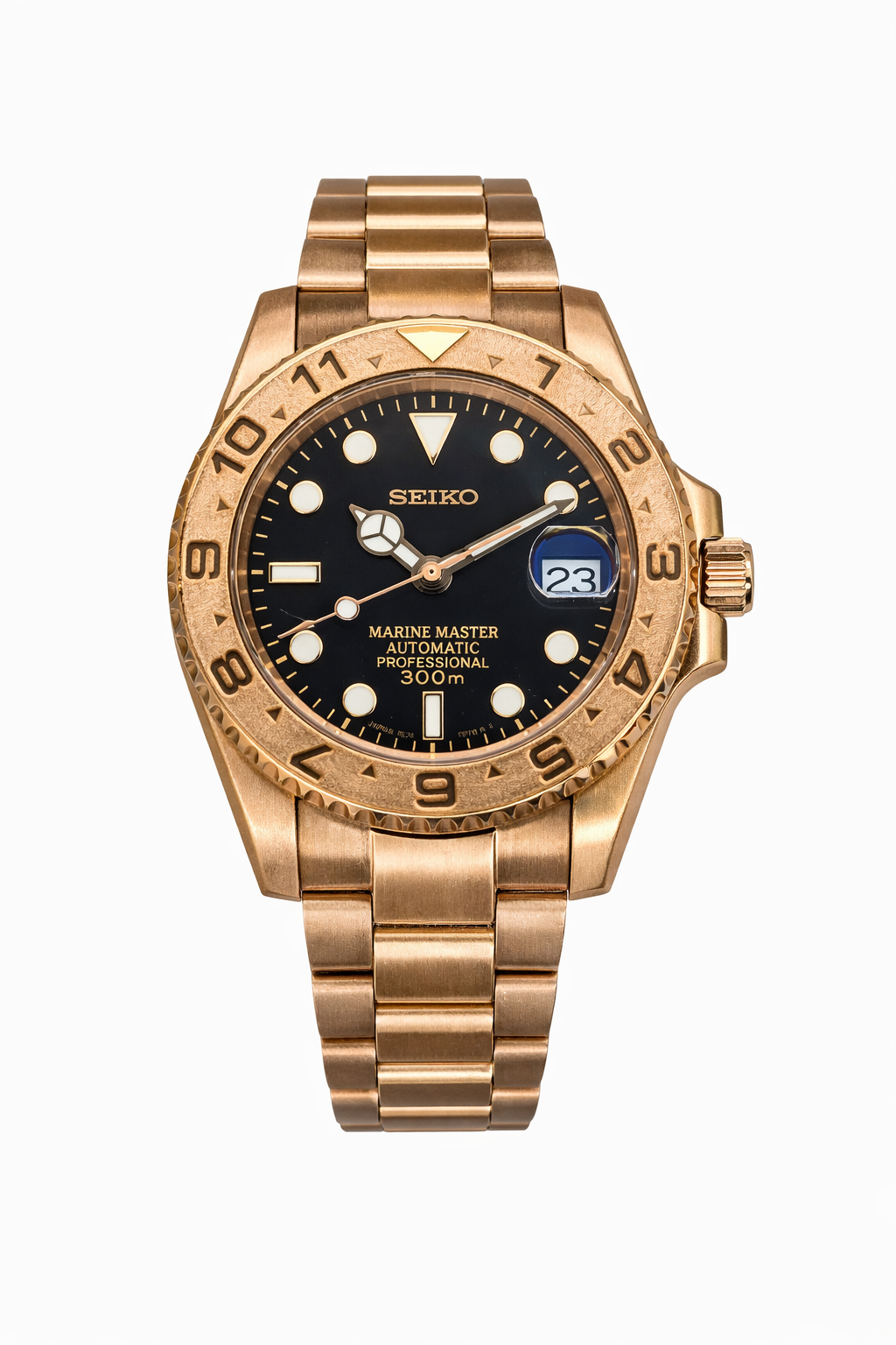 Yellow Gold Yacht Master  - Seiko Mod