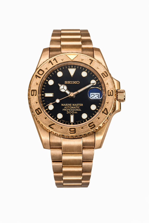 Yellow Gold Yacht Master  - Seiko Mod
