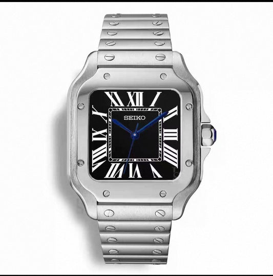 Santos Black Dial - Seiko Mod