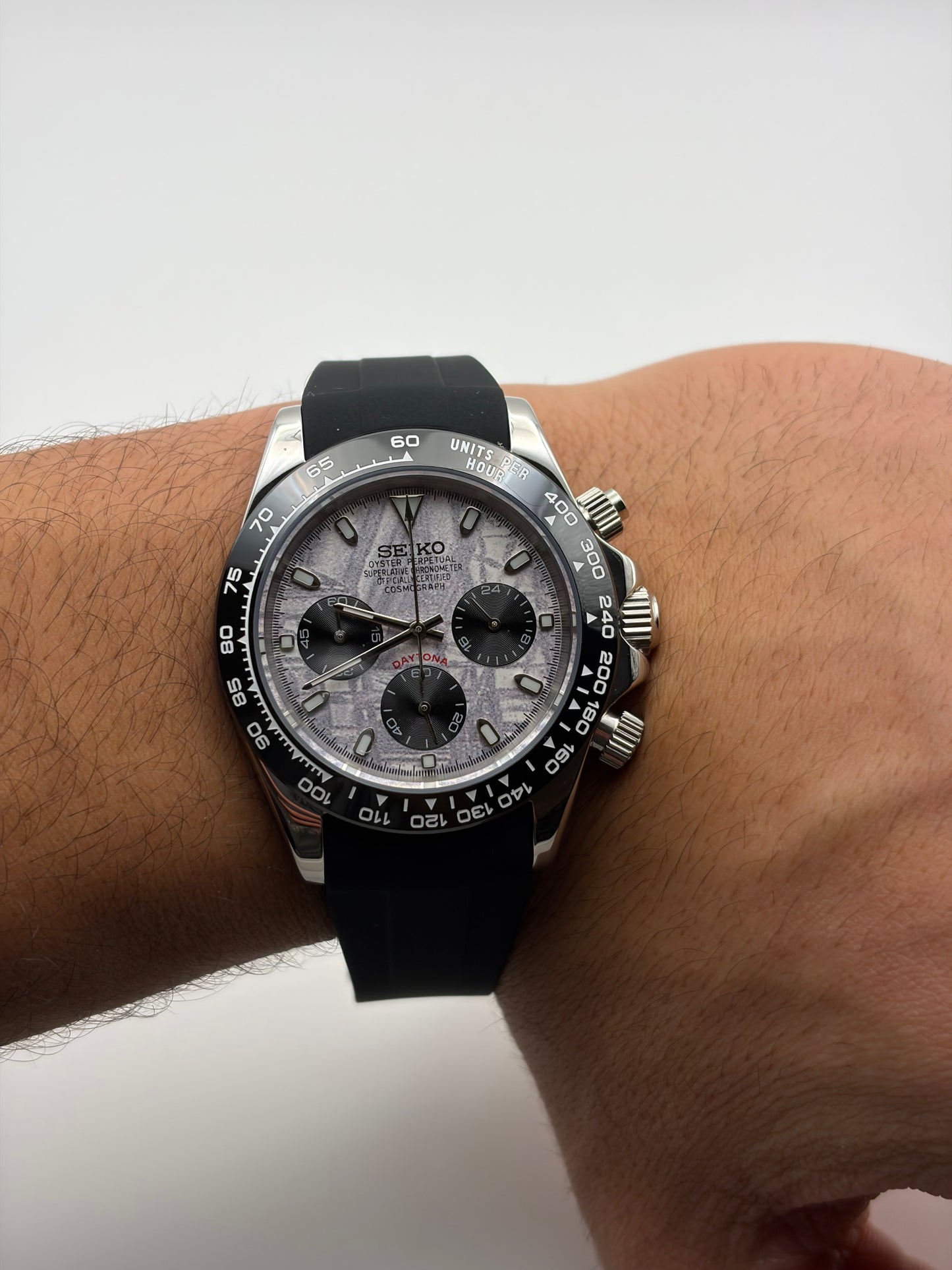 Daytona Meteor Dial Oysterflex- Seiko Mod