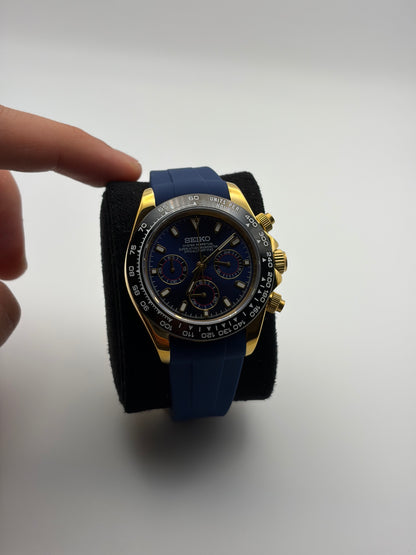 Daytona Blue & Yellow Gold - Seiko Mod
