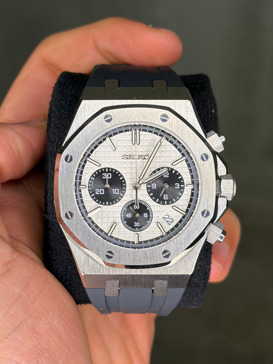 Silver Royal Oak Chronograph - Seiko Mod