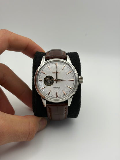 Presage marron et or rose - Seiko Mod