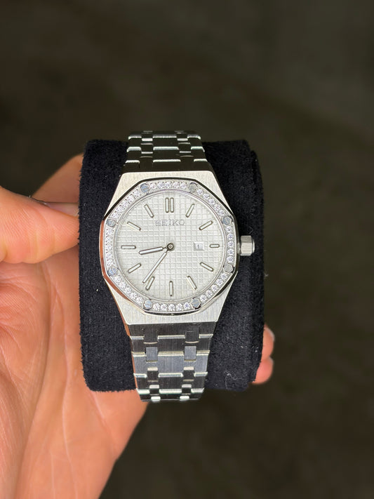 Mini Royal Oak Diamond Bezel - Seiko Mod