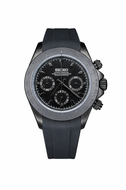 Full Black Oysterflex Daytona - Seiko Mod