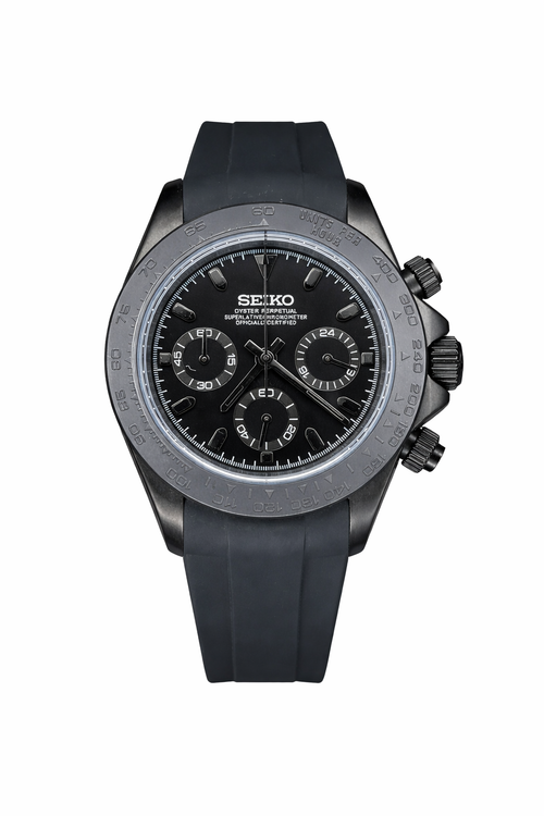 Full Black Oysterflex Daytona - Seiko Mod