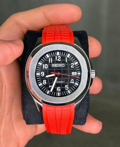 Volcano Red Aquanaut - Seiko Mod