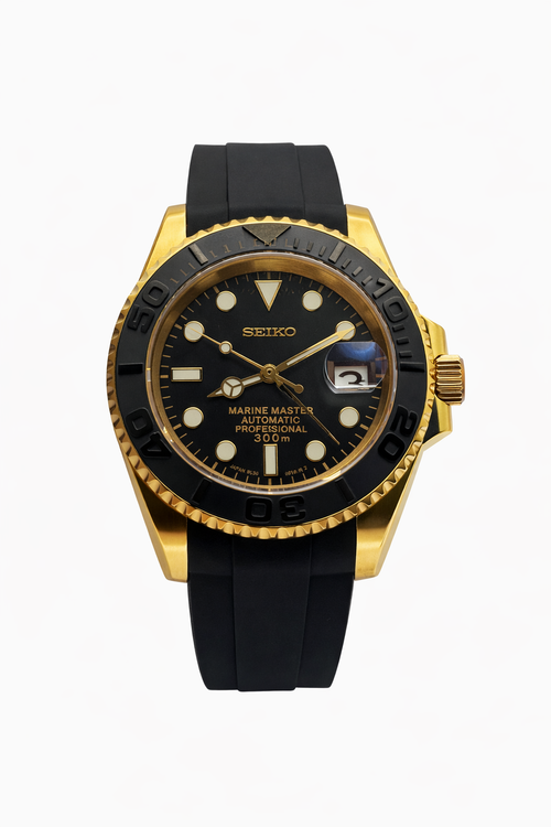 Yacht Master Yellow Gold Oysterflex - Seiko Mod