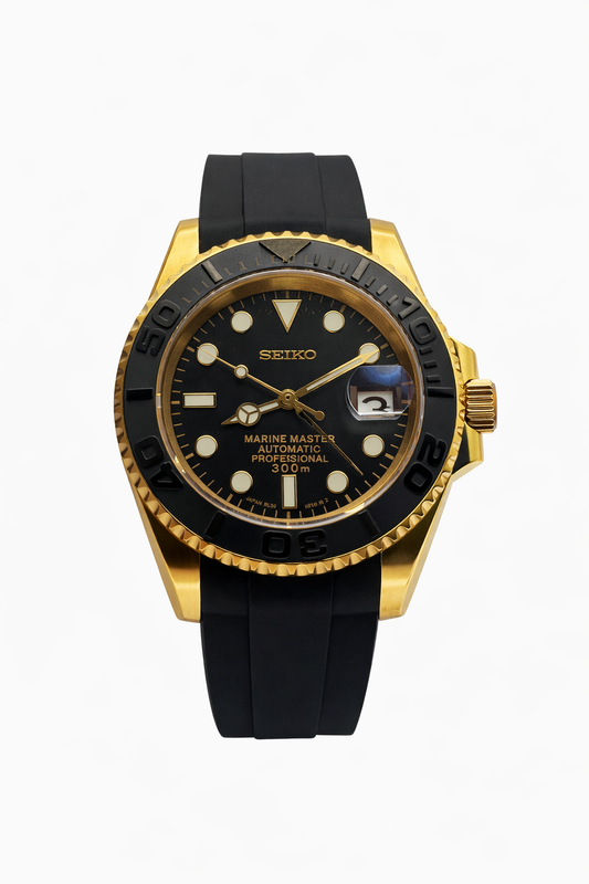 Yacht Master Yellow Gold Oysterflex - Seiko Mod