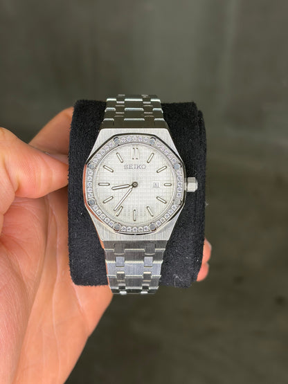 Mini Royal Oak Diamond Bezel - Seiko Mod