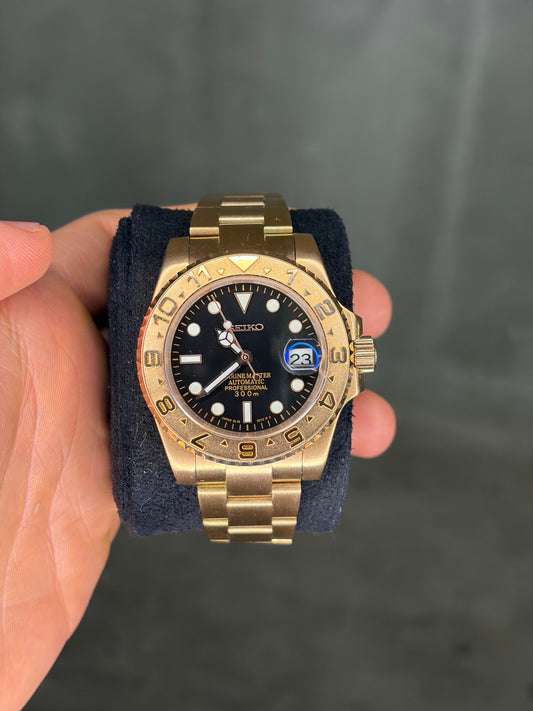 Yellow Gold Yacht Master  - Seiko Mod