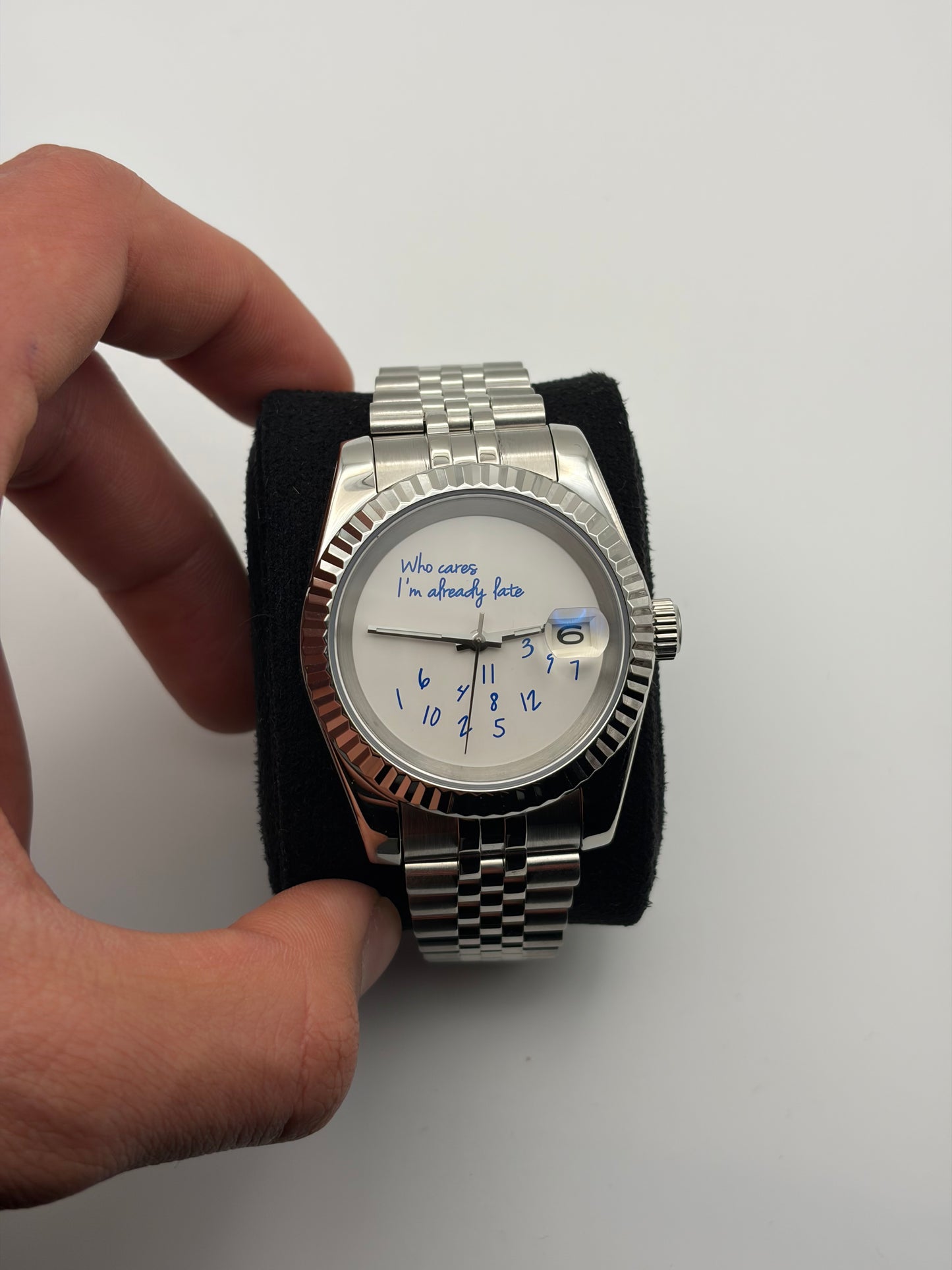 Who Cares Im Already Late Datejust - Seiko Mod