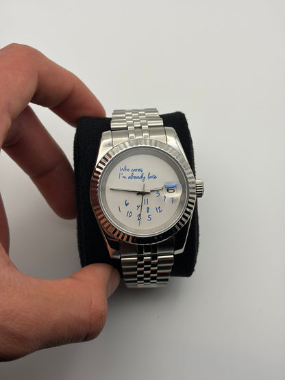Who Cares Im Already Late Datejust - Seiko Mod