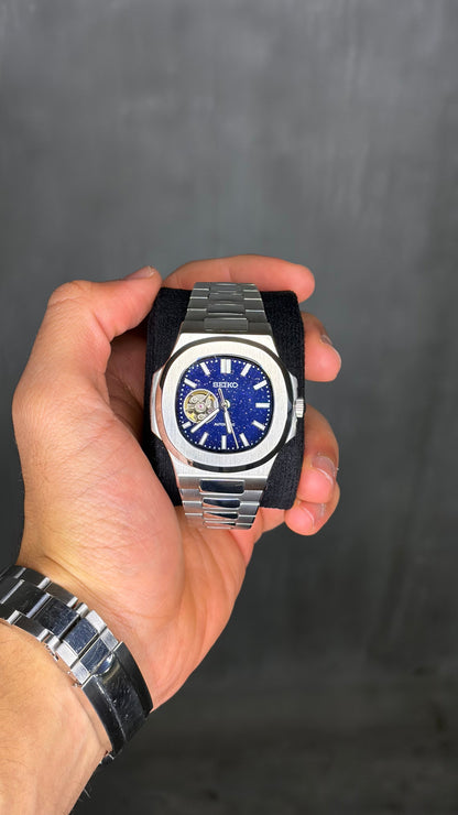 Open heart & Galaxy dial Nautilus- Seiko Mod