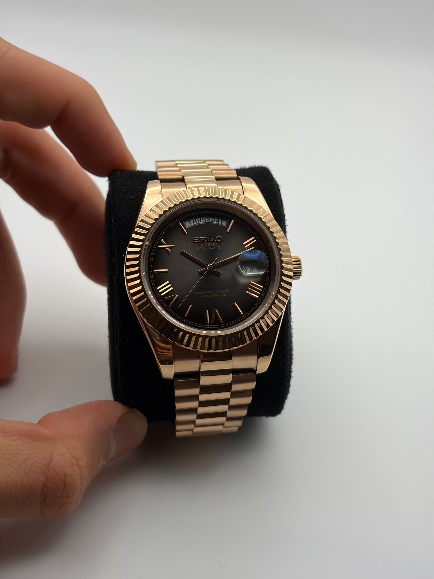 Smoke dial Daydate - Seiko Mod