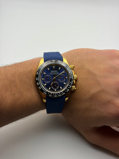 Daytona Blue & Yellow Gold - Seiko Mod