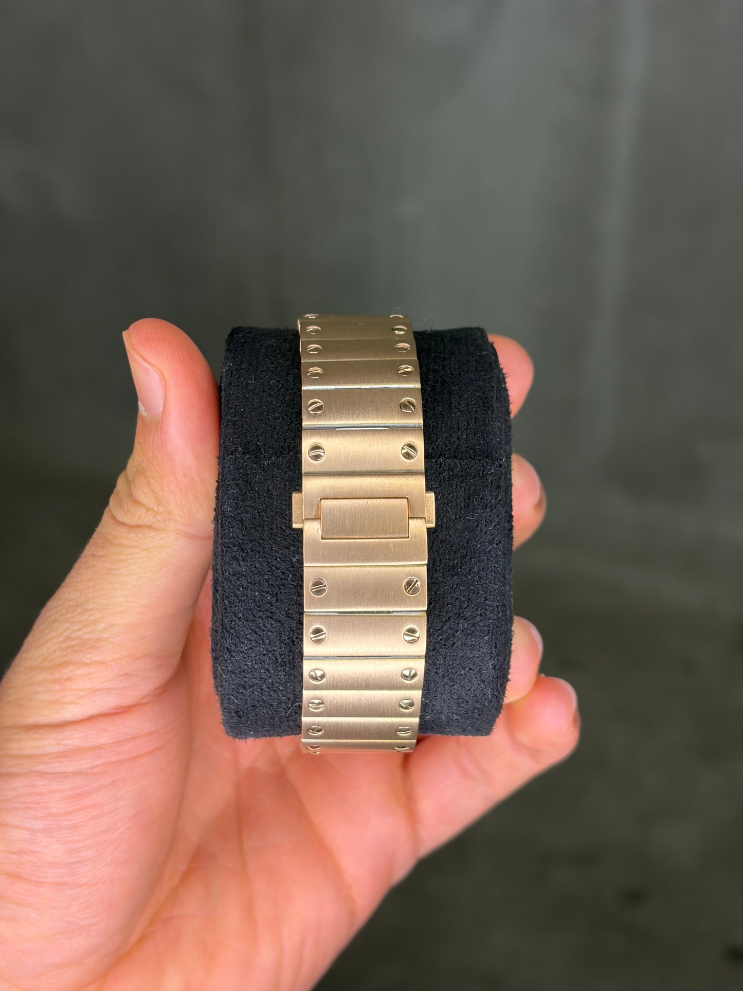 Santos Rose Gold & White Dial - Seiko Mod