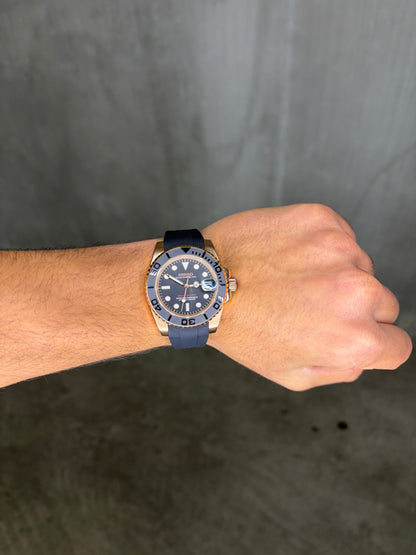 Yacht Master Oysterflex Rose Gold Case - Seiko Mod