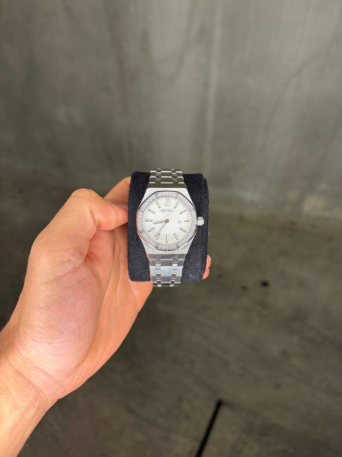 Mini Royal Oak Diamond Bezel - Seiko Mod