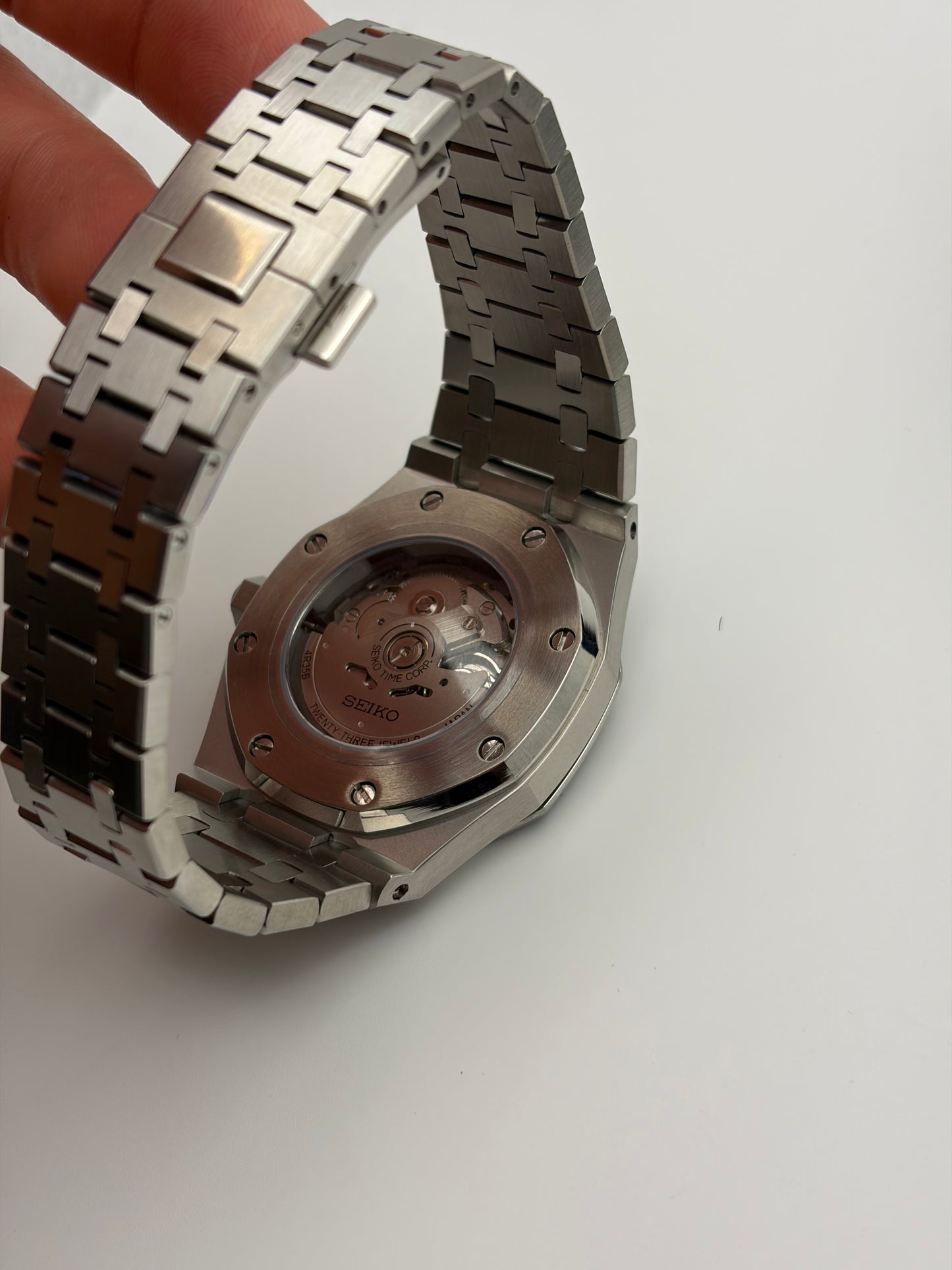 Royal Oak Blue Arabic Numerals- Seiko Mod