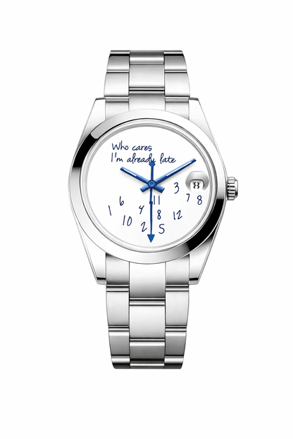 Who Cares Im Already Late Datejust - Seiko Mod