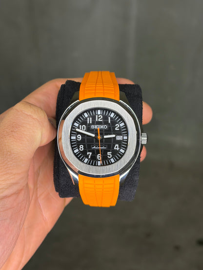 Orange & Black Aquanaut - Seiko Mod