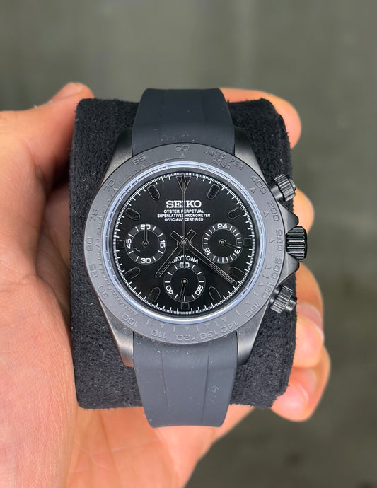 Full Black Oysterflex Daytona - Seiko Mod