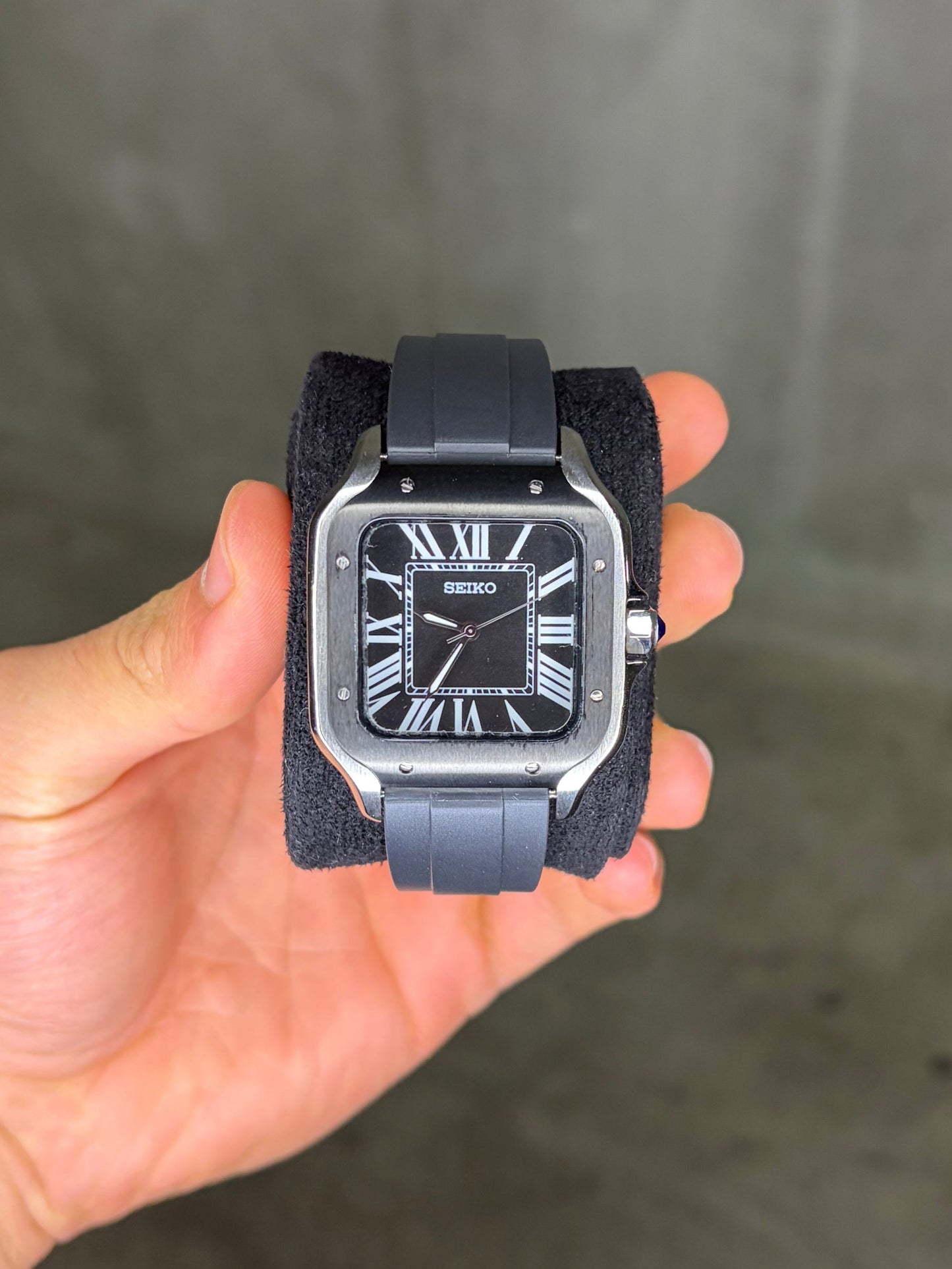 Black Santos & Rubber Bracelet - Seiko Mod