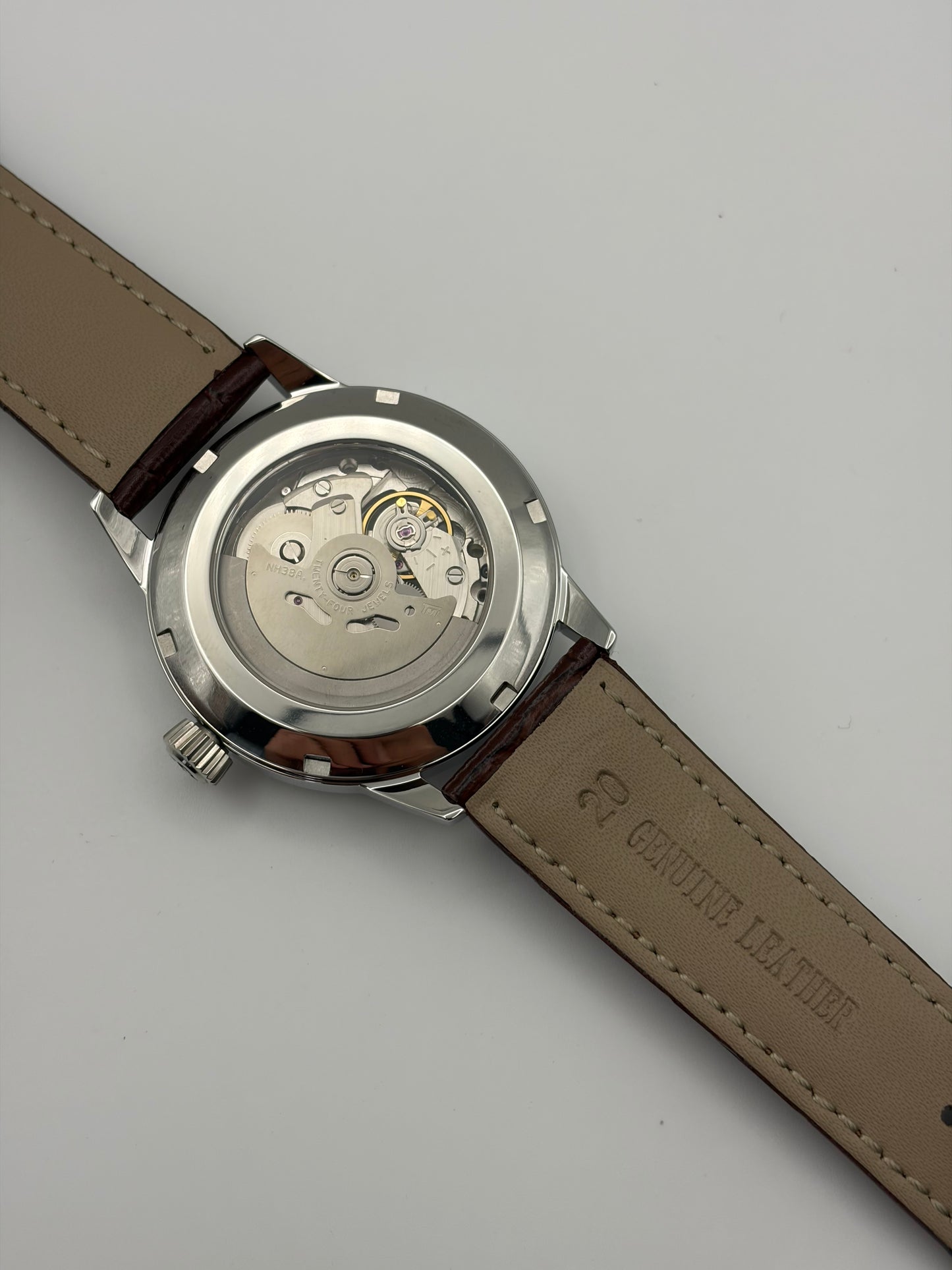 Presage marron et or rose - Seiko Mod