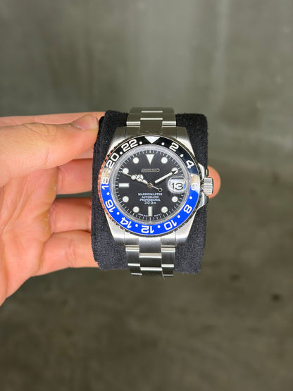 GMT Master II Batman Blue & Black bezel - Seiko Mod