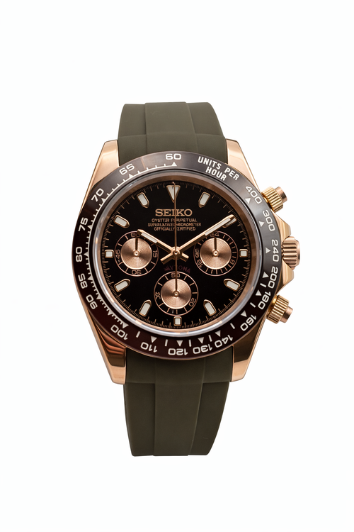 Daytona Rose gold Mocha - Seiko Mod