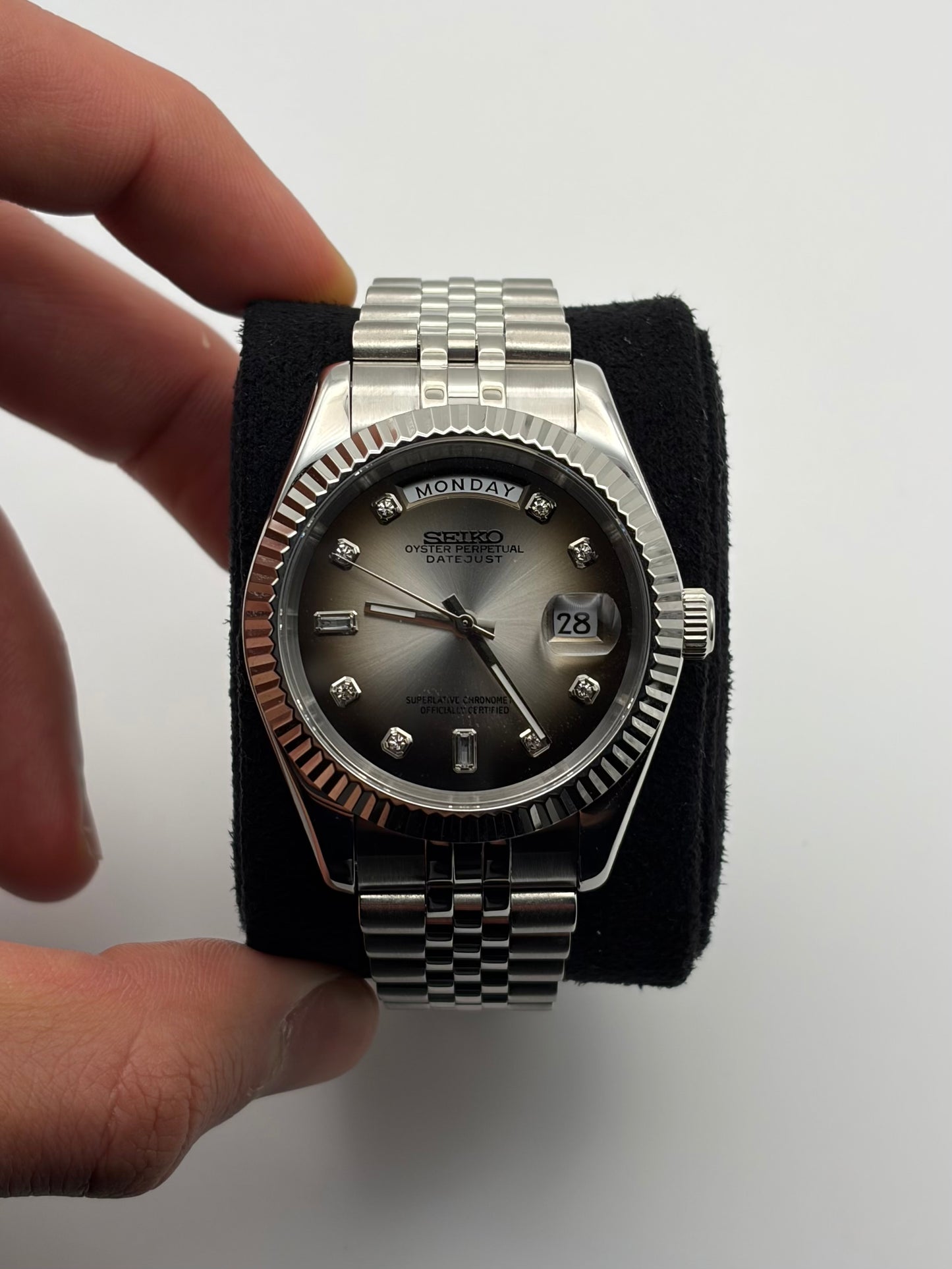 Shadow Baguette DayDate - Seiko Mod