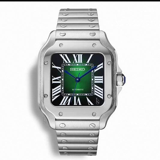 Santos Green Ombre Dial - Seiko Mod