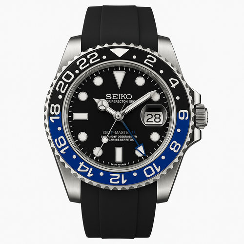 Batman GMT Master II oysterflex - Seiko Mod
