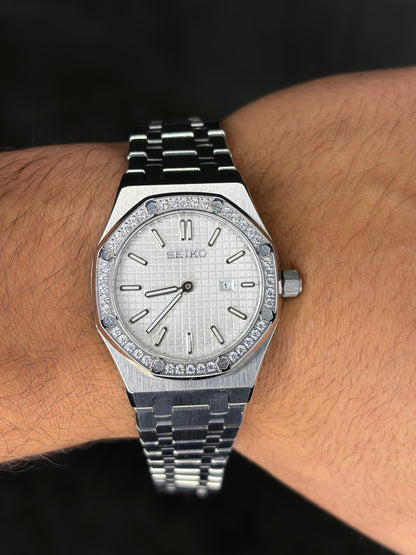 Mini Royal Oak Diamond Bezel - Seiko Mod