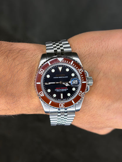Yacht Master maroon bezel - Seiko Mod