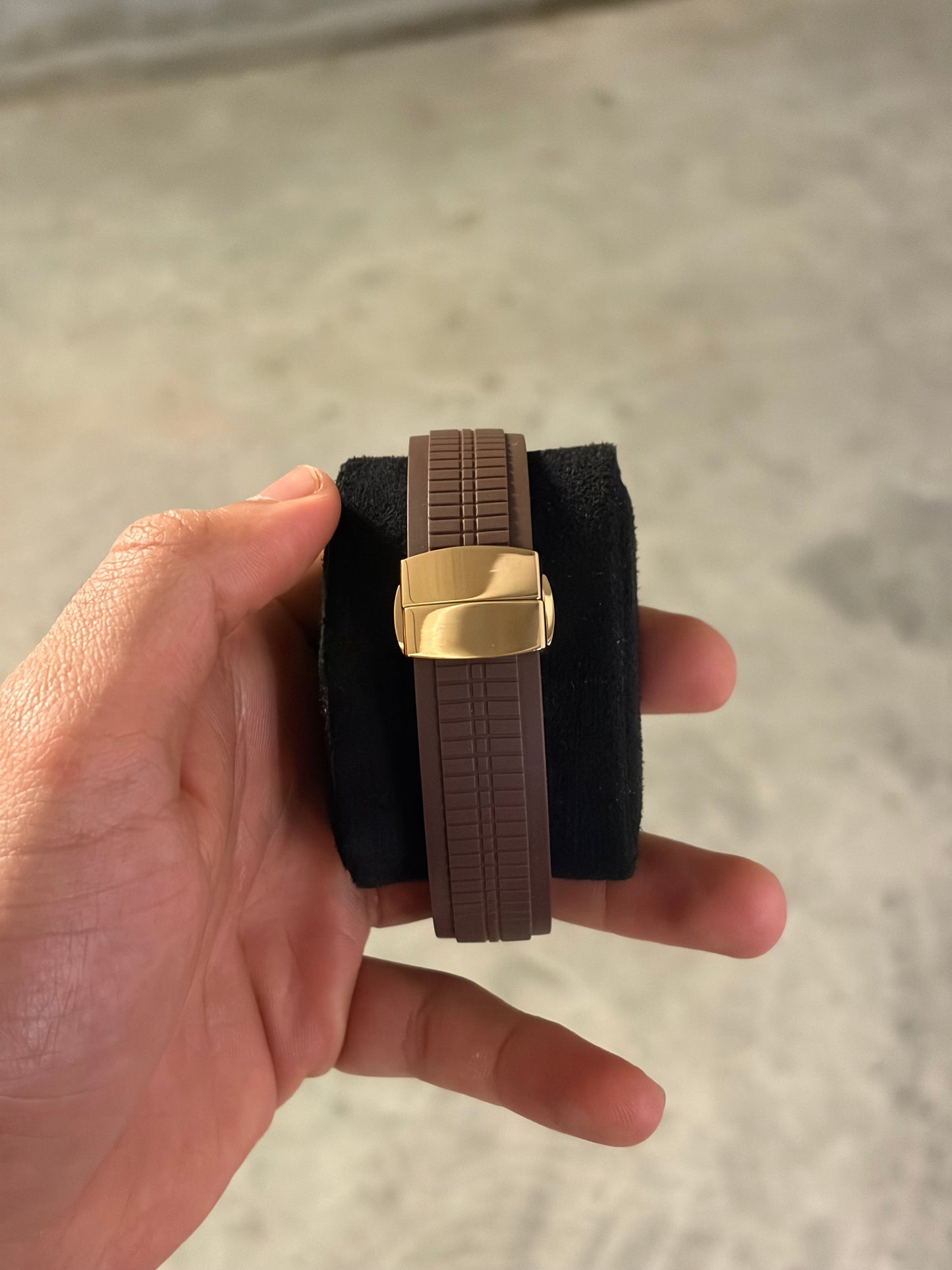 Rose Gold Chocolate brown Aquanaut - Seiko Mod