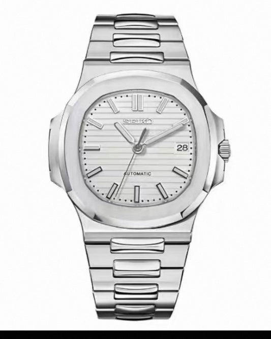 Nautilus White Dial - Seiko Mod