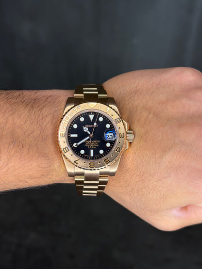 Yellow Gold Yacht Master  - Seiko Mod
